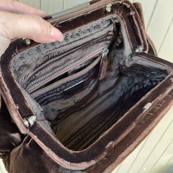 Vintage 2000’s Prada Velvet Bag - Picture 8 of 11